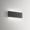 Immagine di Applique Da Parete Esterna Slim Biemissione Led 24w Antracite IP54 GES884 Gea
