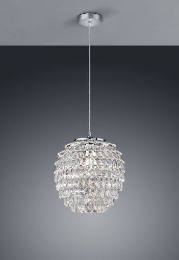 Immagine di Sospensione Petty Grappolo Gemme Gocce Ø35 cm Trio Lighting