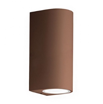 Immagine di Applique Da Esterno Biemissione Vejo Ruggine IP44 GES905 Gea Led