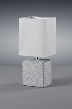 Immagine di Lumetto Squadrato Ping Ceramica Grigia H29 cm Trio Lighting