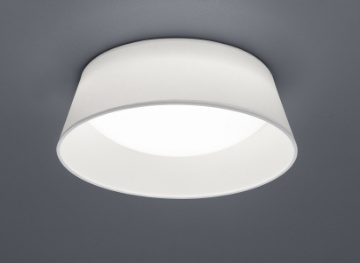 Immagine di Plafoniera Led Paralume Stoffa Bianca Ponts Ø34 cm Trio Lighting