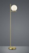 Immagine di Piantana Ottone 150 cm Con Sfera Vetro Bianco Pure Trio