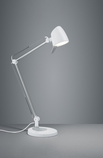 Illuminoshop - Negozio illuminazione online- Lampada da Scrivania Led 5w  Orientabile Rado Bianco Trio Lighting