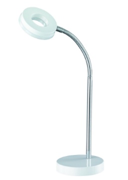 Immagine di Lampada da Scrivania Led 4w Flessibile Rennes Bianco Trio Lighting