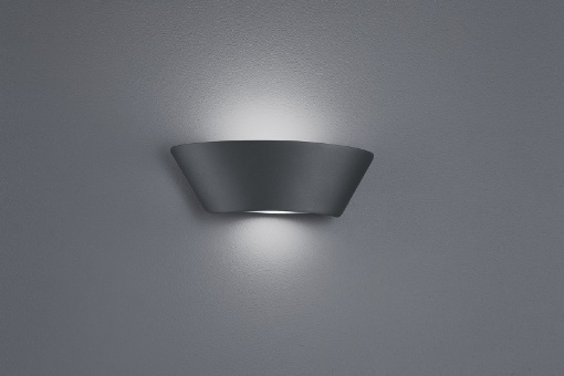 Immagine di Applique Led Doppia Emissione Da Esterno Sacramento IP54 Antracite Trio Lighting
