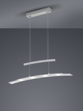 Immagine di Sospensione Nichel Samos Led Touch Cambio Colore 2700+4000+6000K Trio Lighting