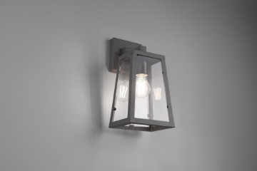 Immagine di Applique Lanterna IP44 Arkansas Antracite H32 cm Trio Lighting