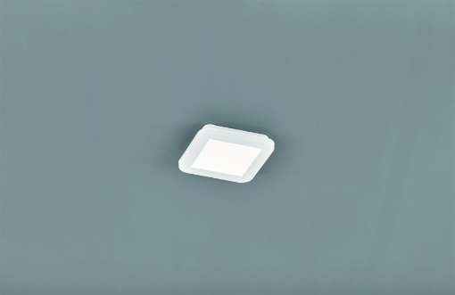 Immagine di Plafoniera Bianca Quadrata Camillus Led Switch Dimmer IP44 17x17 cm Trio Lighting