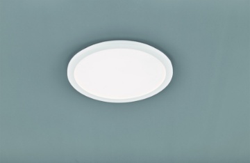 Immagine di Plafoniera Rotonda Bianca Camillus Led Switch Dimmer Integrato IP44 Ø40 cm Trio Lighting