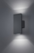 Immagine di Applique a Muro Antracite Doppio Fascio Led Colorado IP54 Trio Lighting