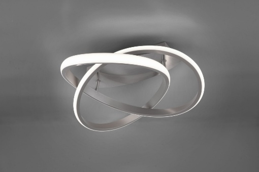 Immagine di Plafoniera Course Nichel Spirale Led Switch Dimmer Ø45 cm Trio Lighting