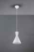 Immagine di Sospensione Singola Cono Bianco Metallo Enzo Led E27 Trio Lighting