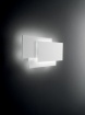 Immagine di Applique Decorativa Bianca Squadrata Luce Indiretta Led 3000k Perenz Dip
