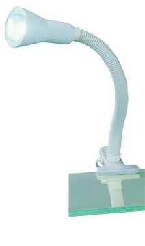 Immagine di Lampada da Scrivania Flexo Bianco 1xE14 Con Pinza Trio Lighting