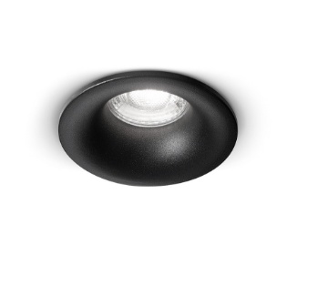 Immagine di Faretto Rotondo Nero Per Controsoffitto 85mm Oasis Perenz 6742 N