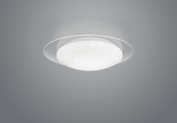 Immagine di Plafoniera Led Dimmer Integrato Effetto Stelle e Cambio Colore Frodo Ø35 cm Trio Lighting