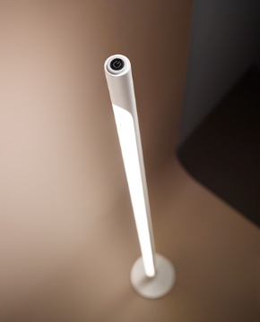 Immagine di Piantana Cilindrica Sottile Bianca Led Touch Dimmer 3000k Stick Perenz