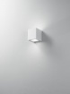 Immagine di Applique Da Esterno Cubo Bianco Led Gx53 Biemissione Totem IP54 Perenz