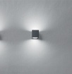 Immagine di Applique Da Esterno Totem Cubo Bianco Led Gx53 Biemissione IP54 Perenz