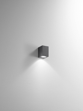 Immagine di Applique per Esterno Monoemissione GU10 Monolite Grafite IP65 Perenz