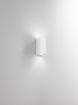 Immagine di Applique Parallelepipedo Da Esterno Bianca Biemissione GU10 Monolite IP65 Perenz