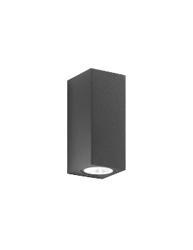 Immagine di Applique da Esterno Doppia Emissione GU10 Monolite Grafite IP65 Perenz 6828 A