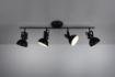 Immagine di Faretto Gina Nero Opaco 4 Spot L79 cm Trio Lighting