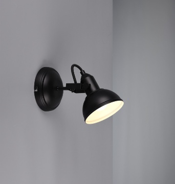 Immagine di Faretto Spot Gina Nero Opaco Ø13 cm Trio Lighting