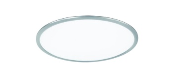 Immagine di Plafoniera Sottile Rotonda Griffin Led Dimmer Rgbw Nichel Ø60 cm Trio Lighting