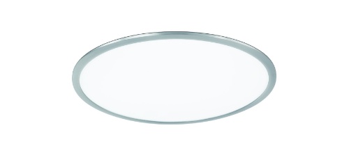 Immagine di Plafoniera Sottile Rotonda Griffin Led Dimmer Rgbw Nichel Ø60 cm Trio Lighting