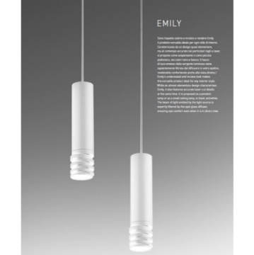 Immagine di Sospensione Moderna Cilindro 1xGU10 Emily Gea Luce