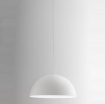 Immagine di Sospensione Cupola In Alluminio 50 cm Per Tavolo Bonella Gea Luce