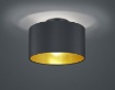 Immagine di Plafoniera Hostel Metallo Nero/Oro H160 cm Ø30 cm Trio Lighting