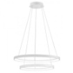 Immagine di Lampadario Soggiorno Doppio Anello Led 88w 3000k Dimmerabile Krizia Gea Luce