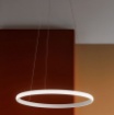 Immagine di Sospensione Moderna Anello Led 28w Dimmerabile Iole Ø60cm Gea Luce