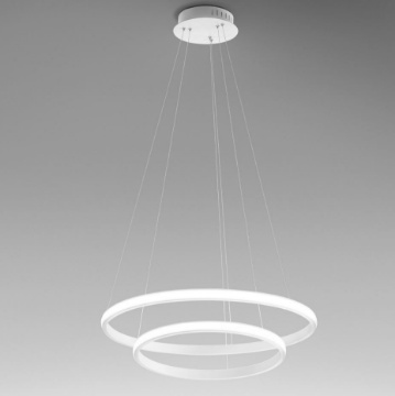 Immagine di Lampadario Moderno 2 Anelli Led 40w Dimmerabile Iole Gea Luce