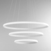 Immagine di Lampadario Da Soggiorno Tre Anelli Luminosi Led 60w 3000k Iole S3 Gea Luce