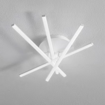 Immagine di Plafoniera Moderna 4 Steli Orientabili Led 40w Tullia P4 Gea Luce