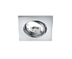 Immagine di Faretto Incasso Quadrato Cromo 80mm GU10 Orientabile Jura Trio