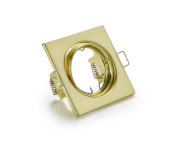 Immagine di Faretto da Incasso Quadrato Jura 1xGU10 Ottone 8x8 cm Trio Lighting