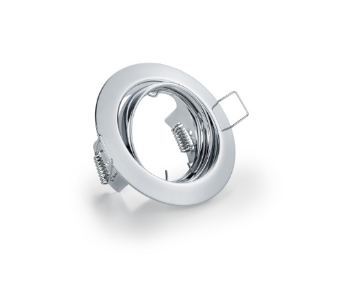 Immagine di Faretto Cromo da Incasso Orientabile Jura 83 mm Trio
