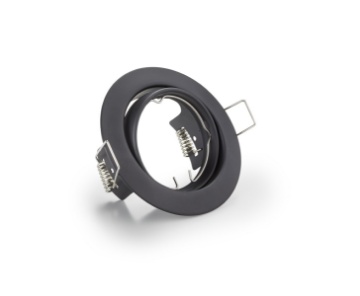 Immagine di Faretto da Incasso Orientabile Rotondo Jura Nero 83 mm Trio