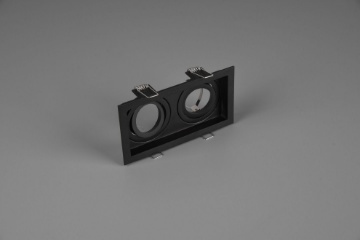 Immagine di Faretto da Incasso Rettangolare Kenai 2xGU10 Nero L17 cm Trio Lighting