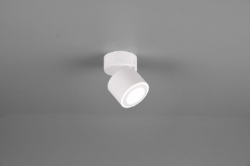 Immagine di Spot Led Orientabile Doppia Accensione Ø8 cm Taurus Bianco Trio Lighting