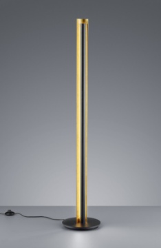 Immagine di Piantana Moderna Led Texel H142 cm Nero e Oro Trio Lighting