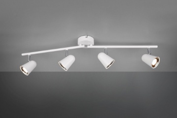 Immagine di Faretto Toulouse Bianco 4 Spot Led L78 cm Trio Lighting