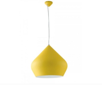 Immagine di Lampadario A Sospensione Per Tavolo Metallo Giallo Tholos Fan Europe