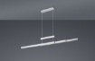 Immagine di Sospensione Estendibile Trajan Led Touch Dimmer Cambio Colore Nichel Trio Lighting