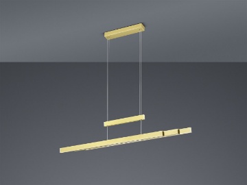 Immagine di Sospensione Estendibile Trajan Led Touch Dimmer Cambio Colore Ottone Trio Lighting