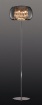 Immagine di Piantana Vapore Vetro Cromo con Pendenti Decorativi H158 cm Trio Lighting